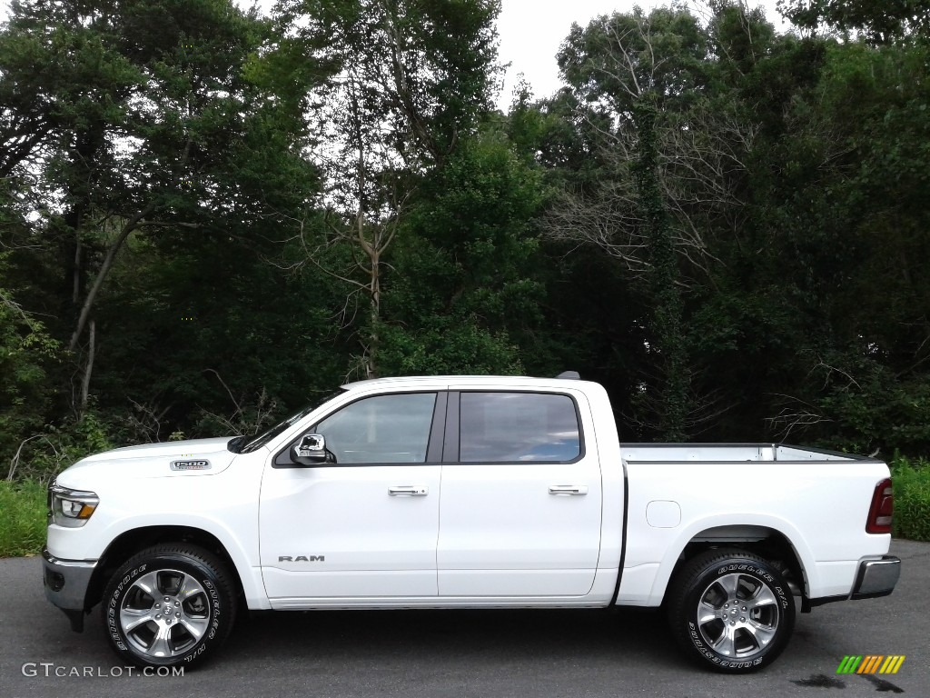 2020 1500 Laramie Crew Cab 4x4 - Bright White / Light Frost Beige/Mountain Brown photo #1