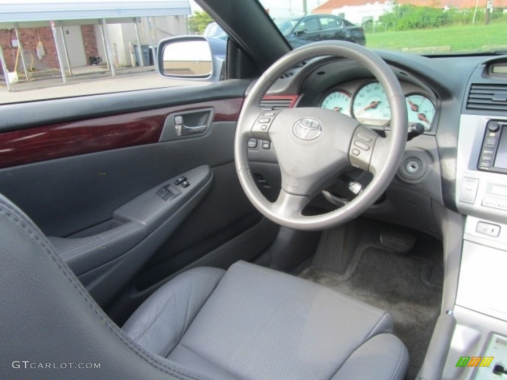 2005 Solara SLE V6 Convertible - Cosmic Blue Metallic / Dark Stone photo #15