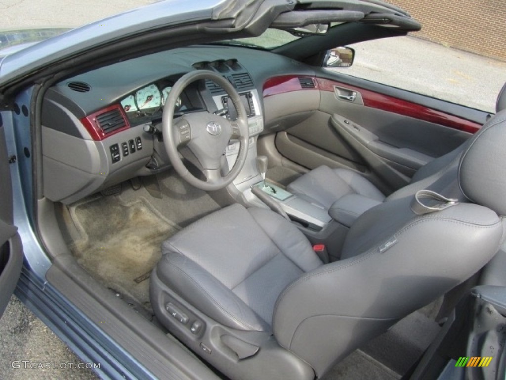 Dark Stone Interior 2005 Toyota Solara SLE V6 Convertible Photo #139216724
