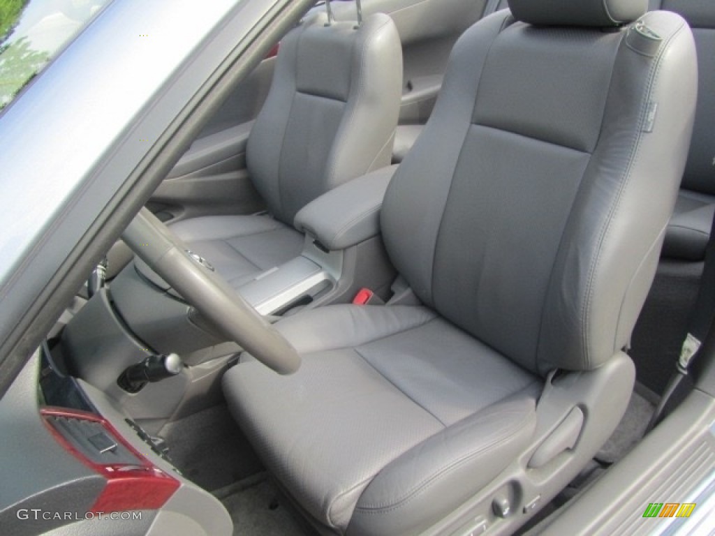 Dark Stone Interior 2005 Toyota Solara SLE V6 Convertible Photo #139216746