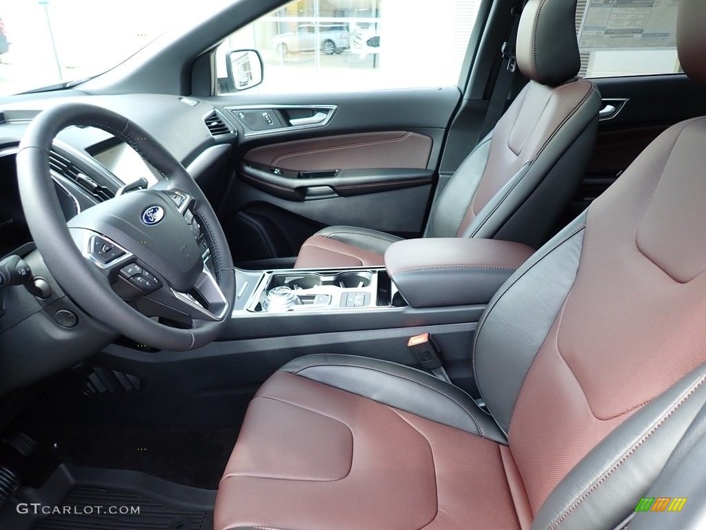 Titanium Ebony/Brunello Interior 2020 Ford Edge Titanium AWD Photo #139216875