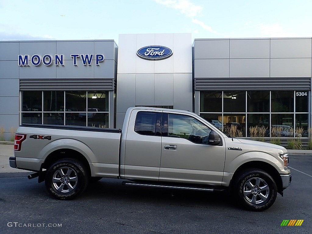 2018 F150 XLT SuperCab 4x4 - White Gold / Light Camel photo #1