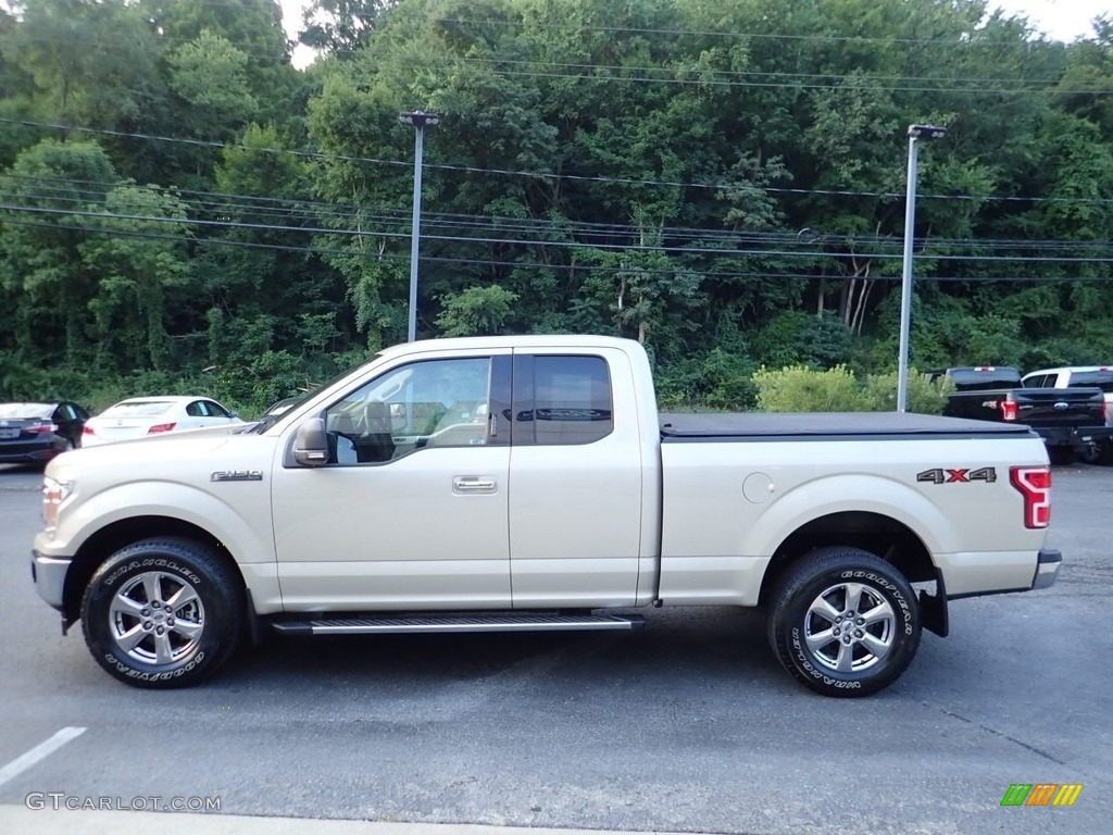 2018 F150 XLT SuperCab 4x4 - White Gold / Light Camel photo #5