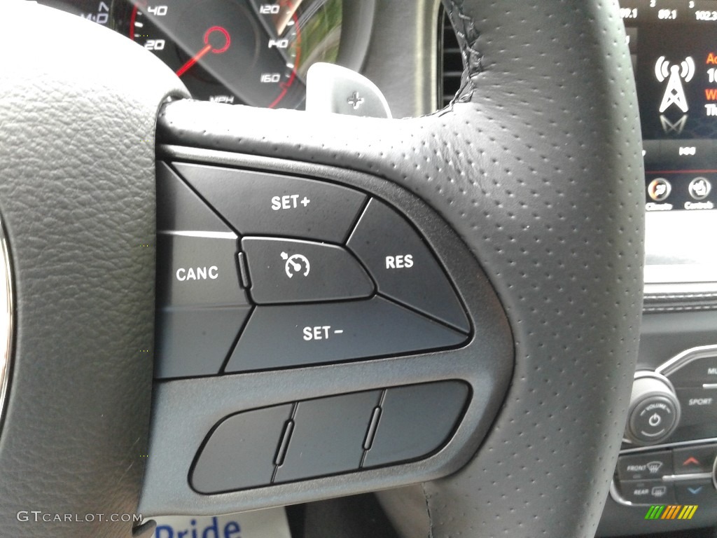 2020 Dodge Charger Daytona Black Steering Wheel Photo #139218956
