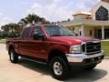 2003 Toreador Red Metallic Ford F250 Super Duty Lariat Crew Cab 4x4  photo #1