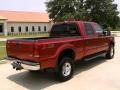 2003 Toreador Red Metallic Ford F250 Super Duty Lariat Crew Cab 4x4  photo #3