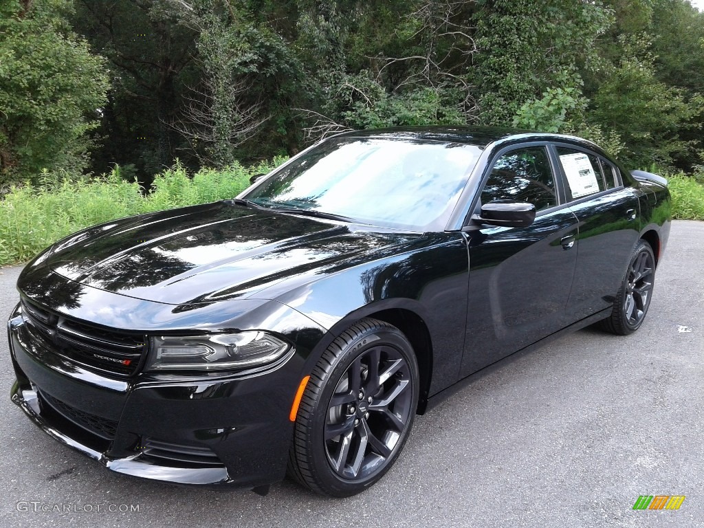 2020 Charger SXT - Pitch Black / Black photo #2