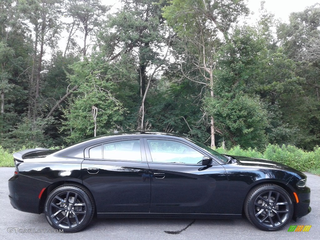 2020 Charger SXT - Pitch Black / Black photo #5