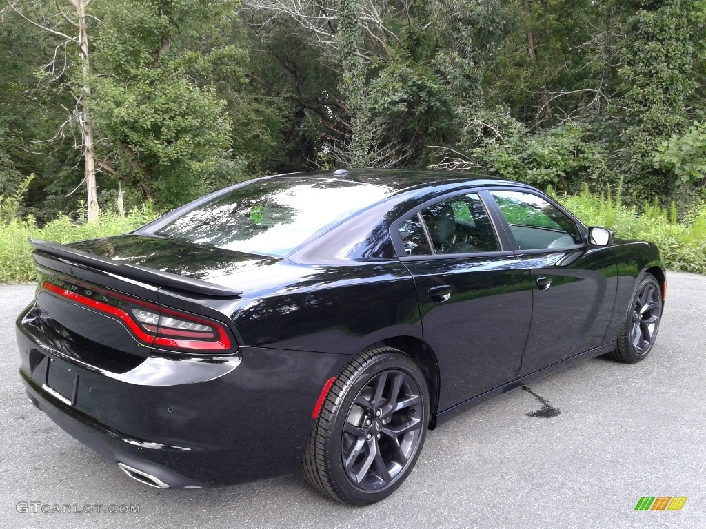 2020 Charger SXT - Pitch Black / Black photo #6