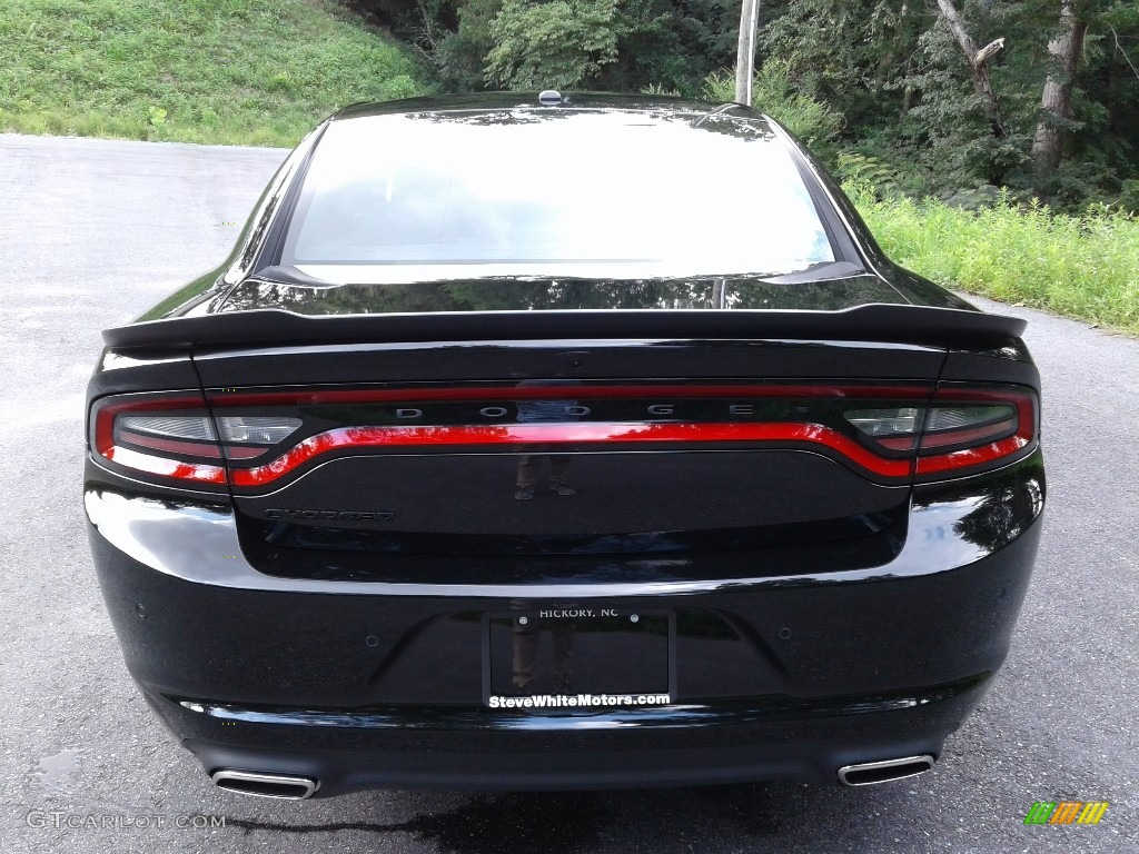 2020 Charger SXT - Pitch Black / Black photo #7