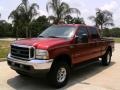 2003 Toreador Red Metallic Ford F250 Super Duty Lariat Crew Cab 4x4  photo #7