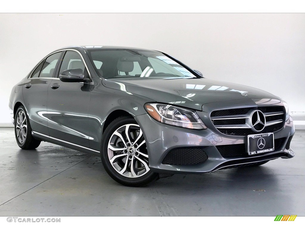 Selenite Grey Metallic 2018 Mercedes-Benz C 300 Sedan Exterior Photo #139221195