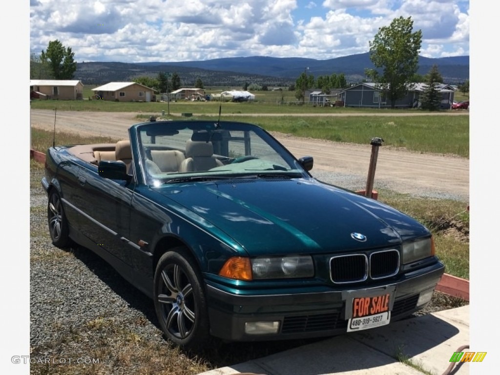 Boston Green Metallic 1995 BMW 3 Series 325i Convertible Exterior Photo #139221724