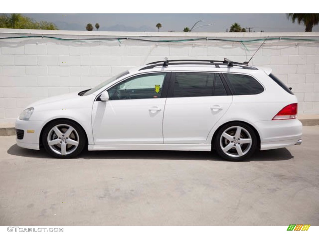 Candy White 2009 Volkswagen Jetta SEL SportWagen Exterior Photo #139222626