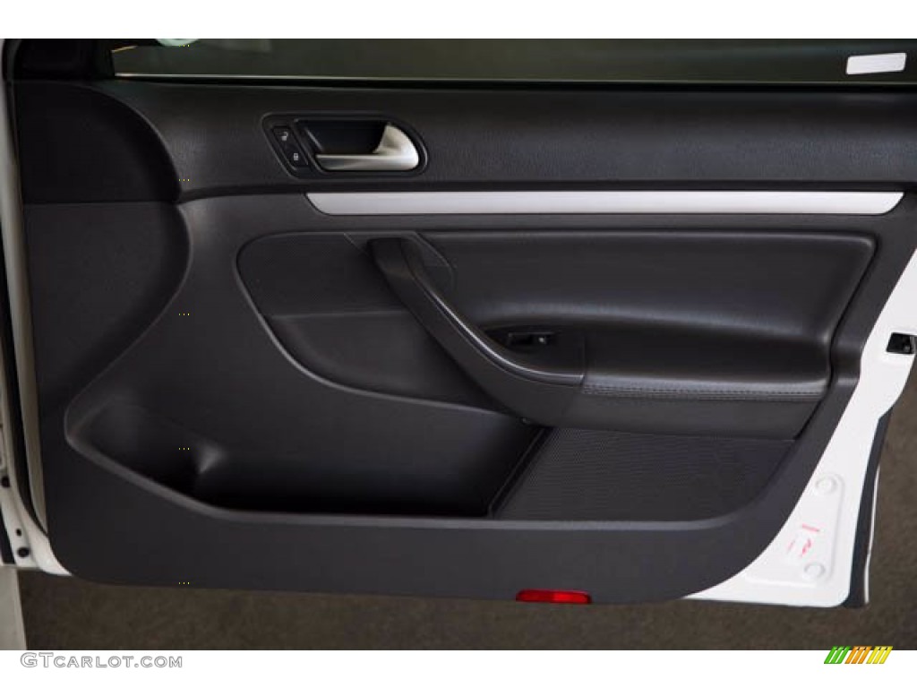 2009 Volkswagen Jetta SEL SportWagen Anthracite Door Panel Photo #139222971