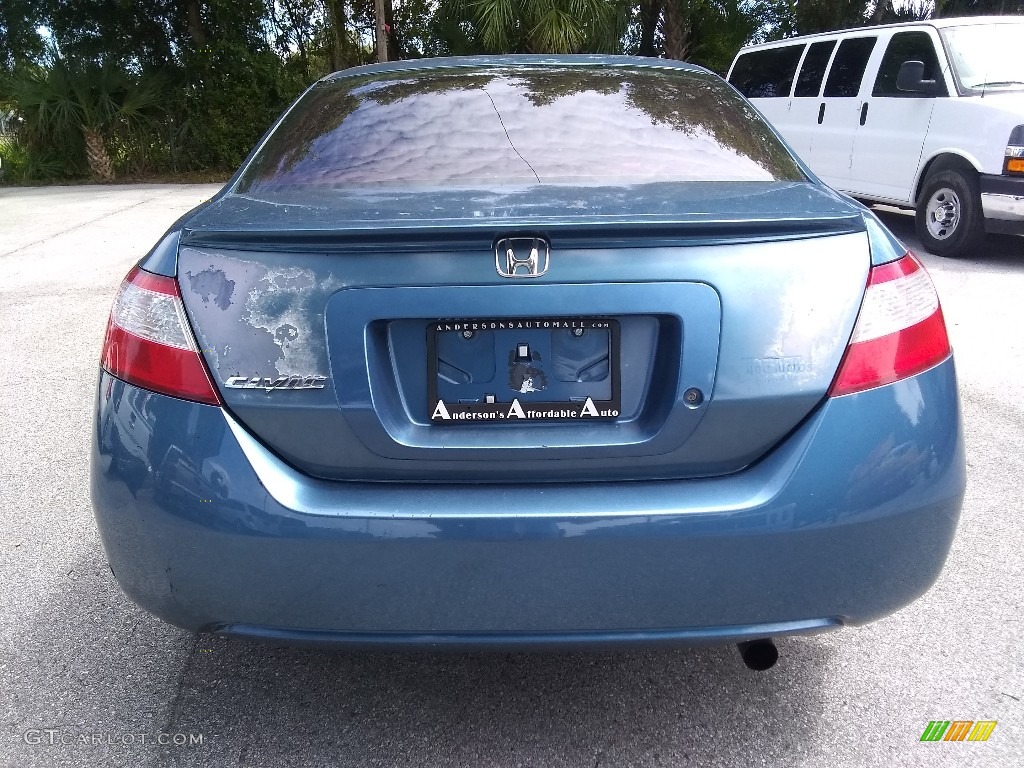 2008 Civic LX Coupe - Atomic Blue Metallic / Gray photo #4