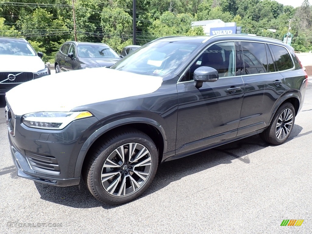 2021 XC90 T6 AWD Momentum - Savile Gray Metallic / Maroon Brown/Charcoal photo #5