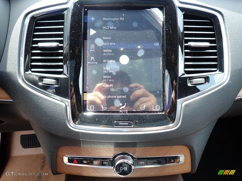 2021 XC90 T6 AWD Momentum - Savile Gray Metallic / Maroon Brown/Charcoal photo #15