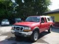 2000 Bright Red Ford Ranger XLT SuperCab 4x4  photo #7