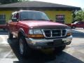 2000 Bright Red Ford Ranger XLT SuperCab 4x4  photo #9