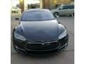 2015 Solid Black Tesla Model S 90  photo #6