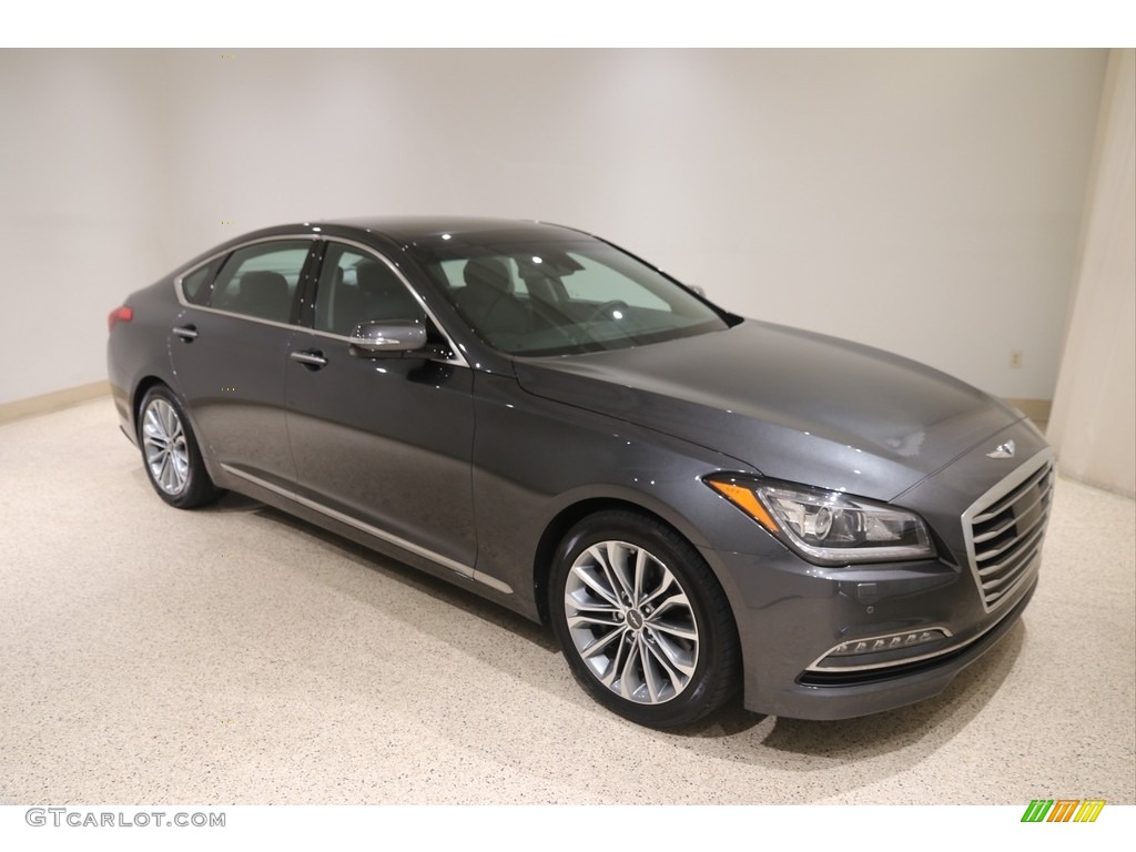 2017 Genesis G80 AWD - Himalayan Gray / Black Monotone photo #1