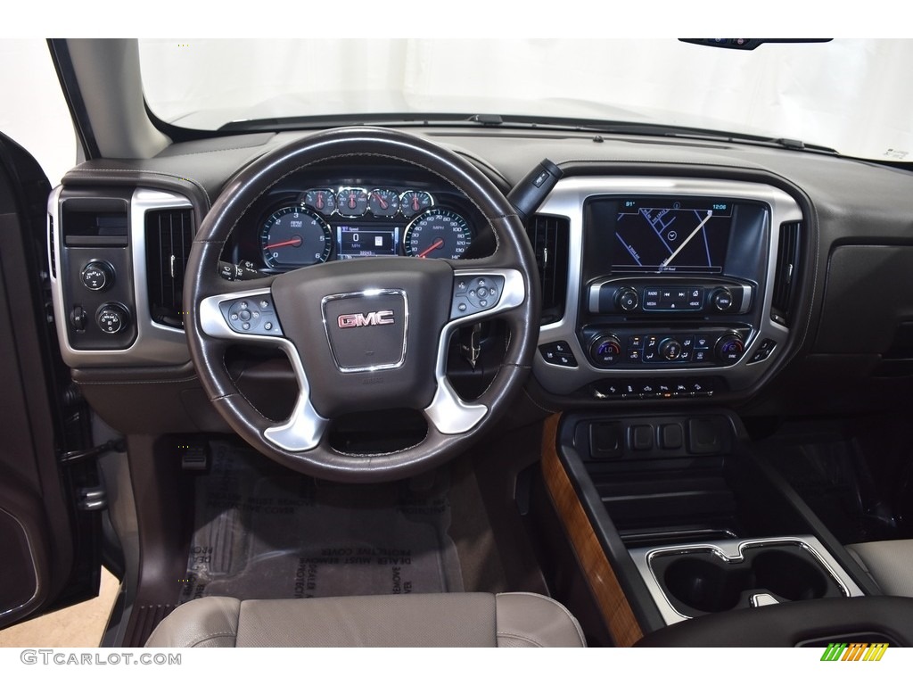 2017 Sierra 1500 SLT Double Cab 4WD - Pepperdust Metallic / Jet Black photo #12