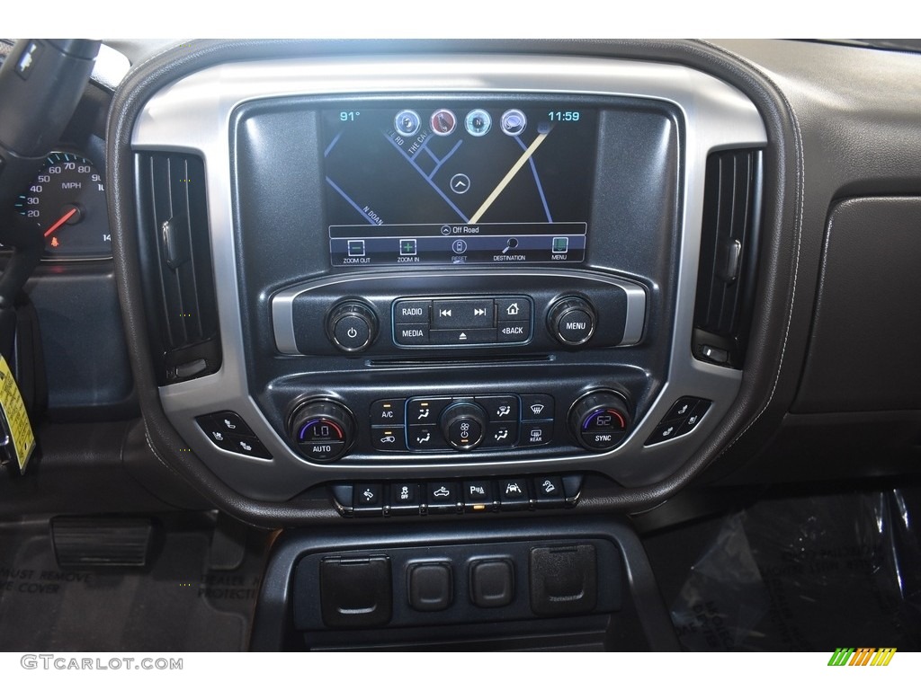 2017 Sierra 1500 SLT Double Cab 4WD - Pepperdust Metallic / Jet Black photo #13