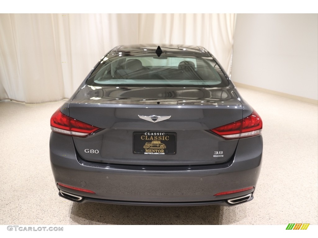 2017 Genesis G80 AWD - Himalayan Gray / Black Monotone photo #18