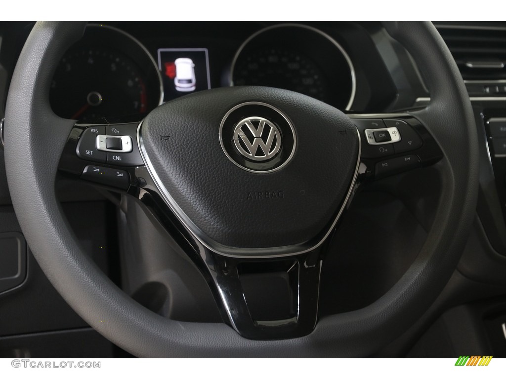 2018 Volkswagen Tiguan S Storm Gray Steering Wheel Photo #139230651