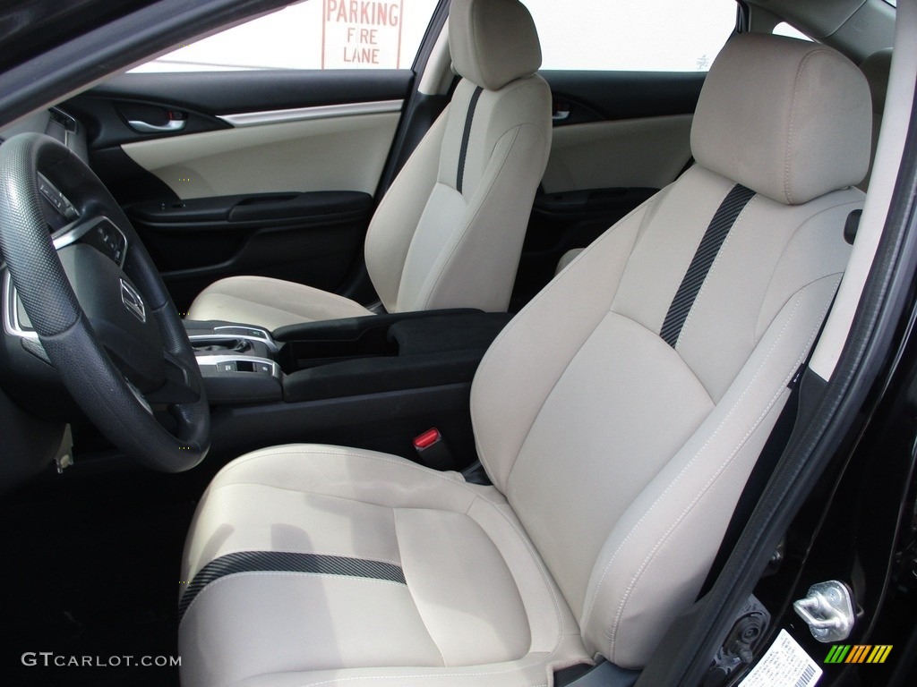 Gray Interior 2018 Honda Civic LX Sedan Photo #139230731