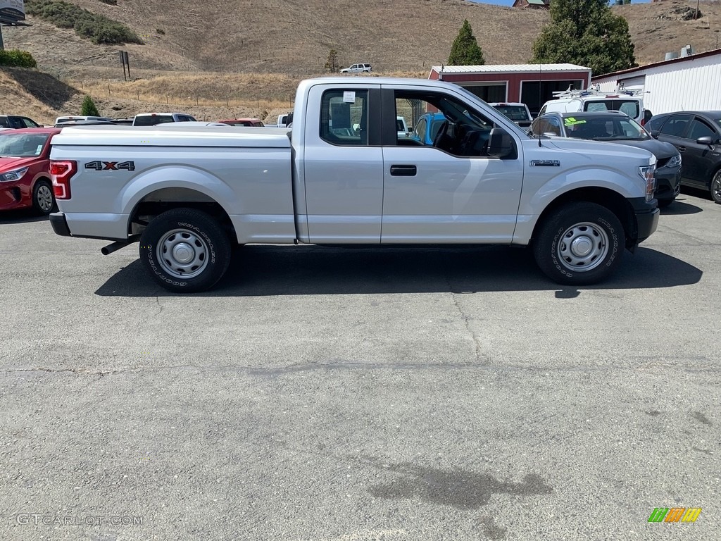 2018 F150 XL SuperCab 4x4 - Ingot Silver / Earth Gray photo #4