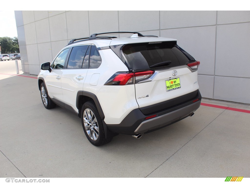 2019 RAV4 Limited - Blizzard White Pearl / Black photo #6