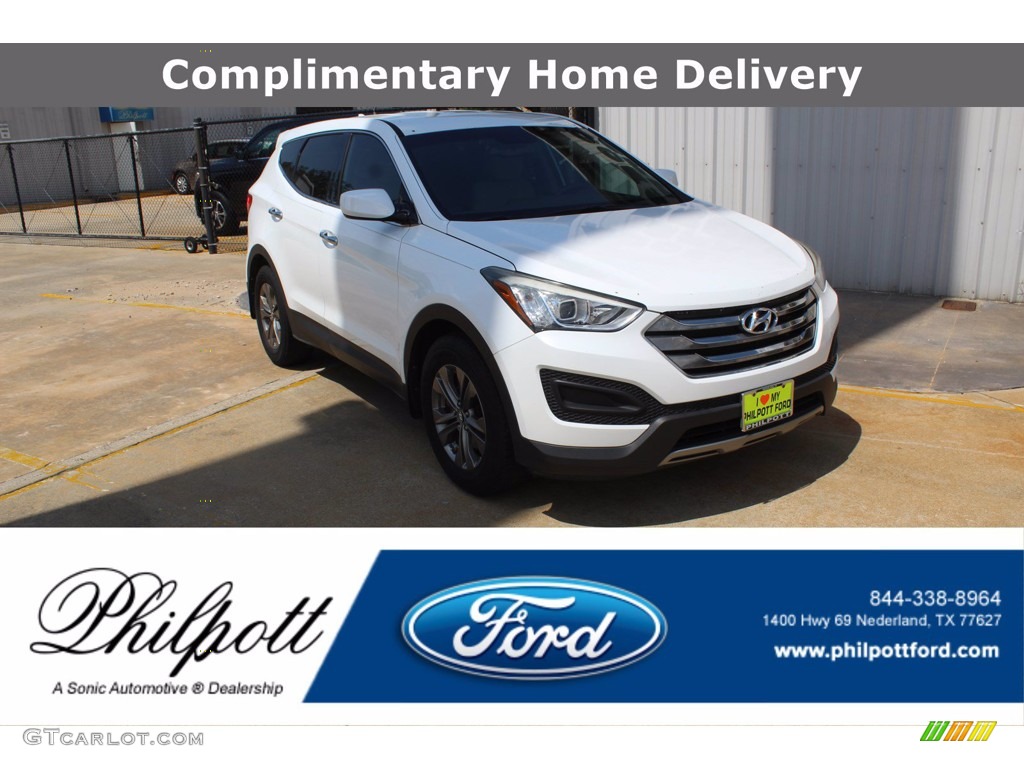 2013 Santa Fe Sport - Frost White Pearl / Beige photo #1