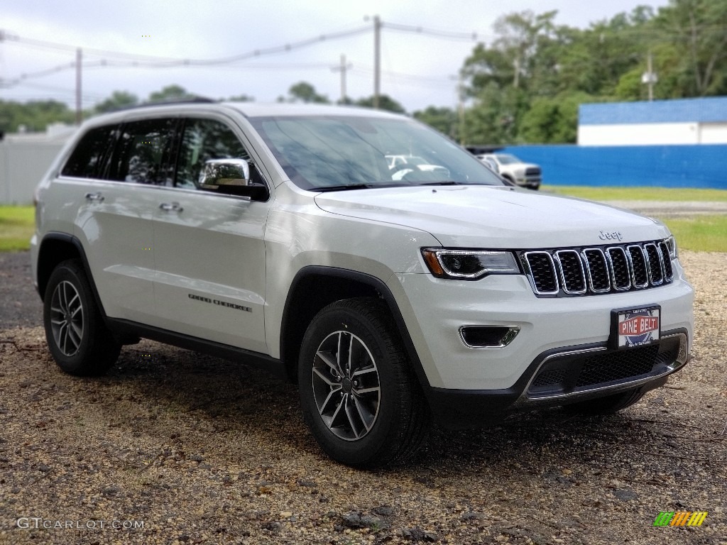 2020 Grand Cherokee Limited 4x4 - Bright White / Light Frost Beige/Black photo #1