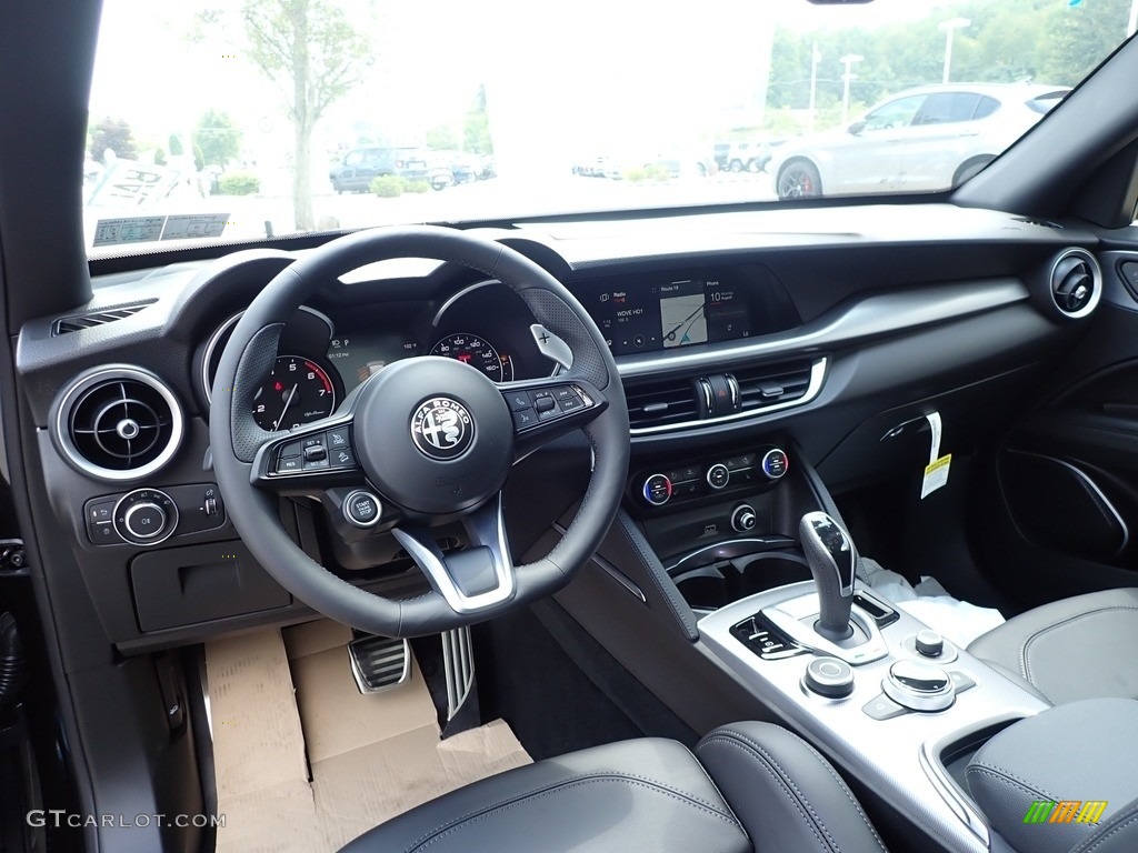 Black Interior 2020 Alfa Romeo Stelvio TI Sport AWD Photo #139241757