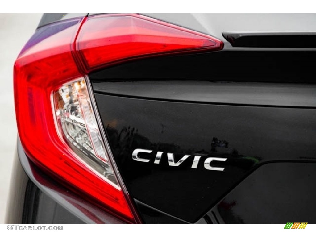 2020 Civic Sport Sedan - Crystal Black Pearl / Black photo #7
