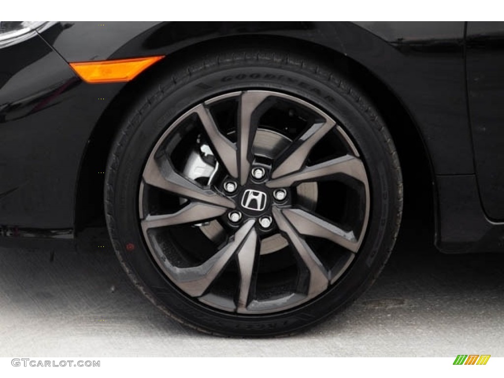 2020 Civic Sport Sedan - Crystal Black Pearl / Black photo #13