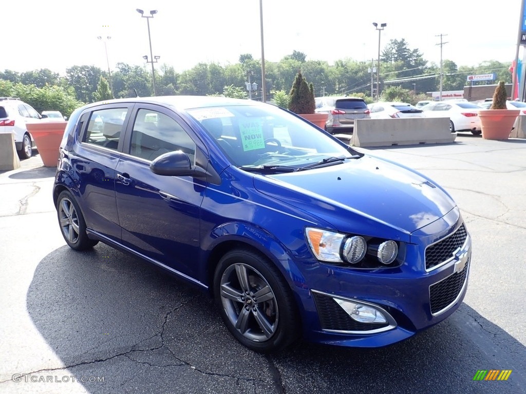 Blue Topaz Metallic 2014 Chevrolet Sonic RS Hatchback Exterior Photo #139246348