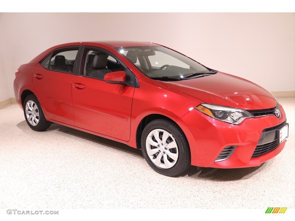 2016 Corolla LE - Barcelona Red Metallic / Ash photo #1