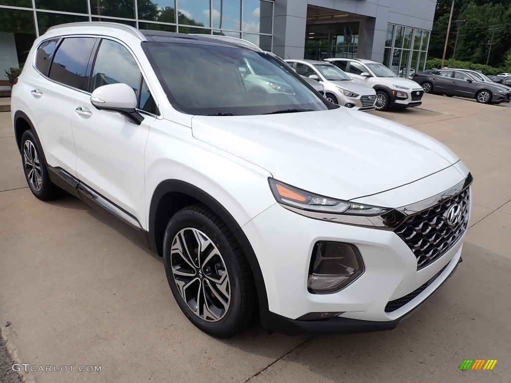 Quartz White 2020 Hyundai Santa Fe Limited 2.0 AWD Exterior Photo #139247440