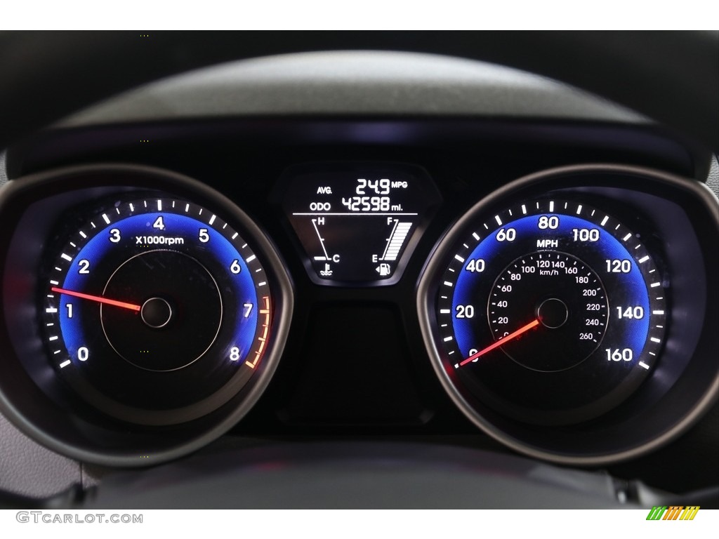 2013 Elantra Coupe GS - Silver / Gray photo #9