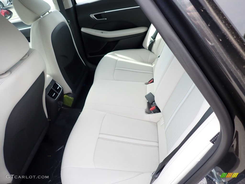 2020 Hyundai Sonata Blue Hybrid Rear Seat Photos