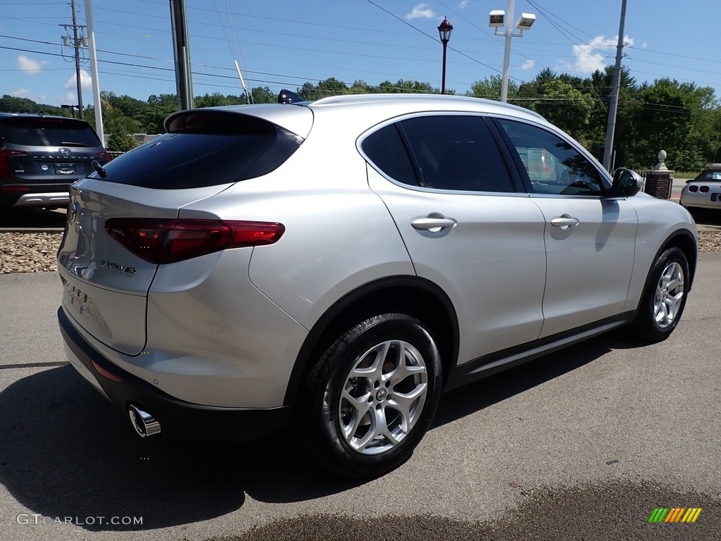 2020 Stelvio Sport AWD - Silverstone Gray Metallic / Black photo #5