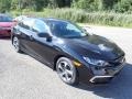 2020 Crystal Black Pearl Honda Civic LX Sedan  photo #6