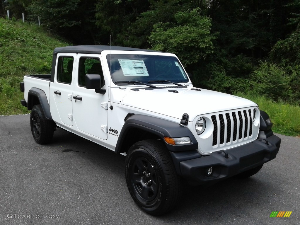 Bright White 2020 Jeep Gladiator Sport 4x4 Exterior Photo #139252225