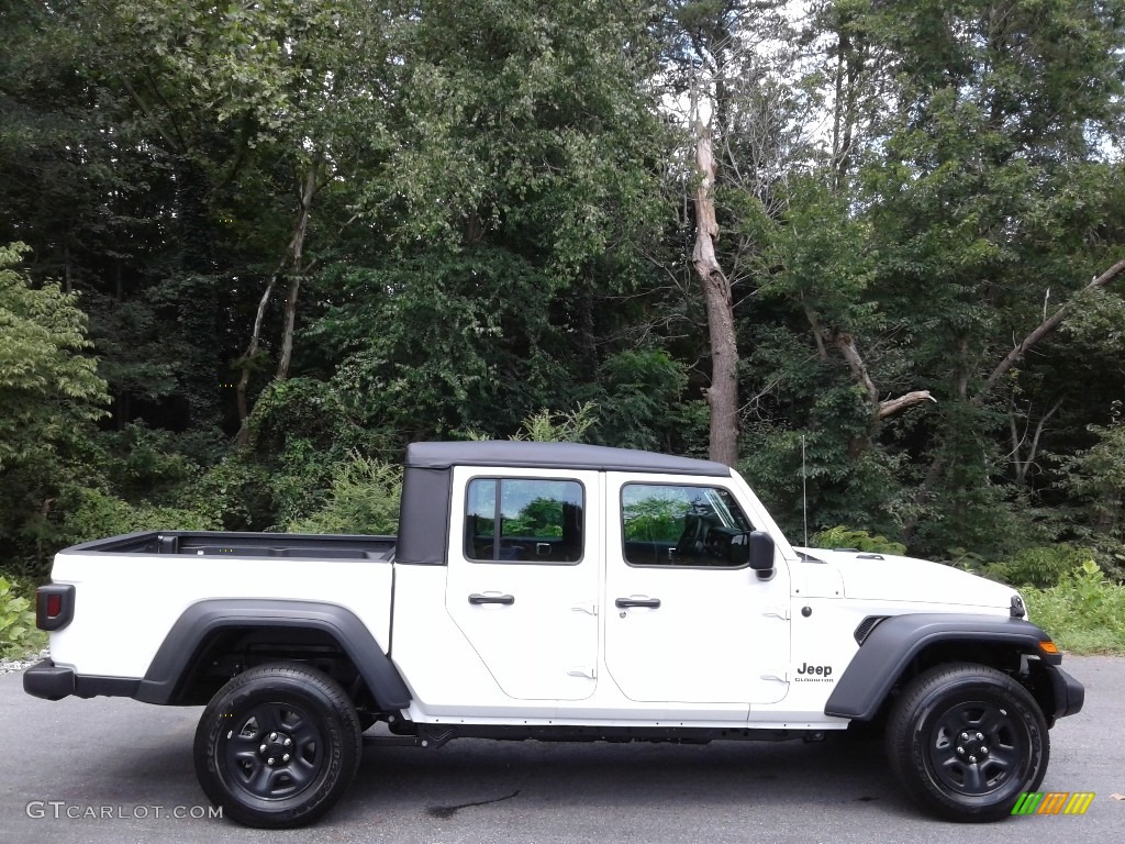 Bright White 2020 Jeep Gladiator Sport 4x4 Exterior Photo #139252249