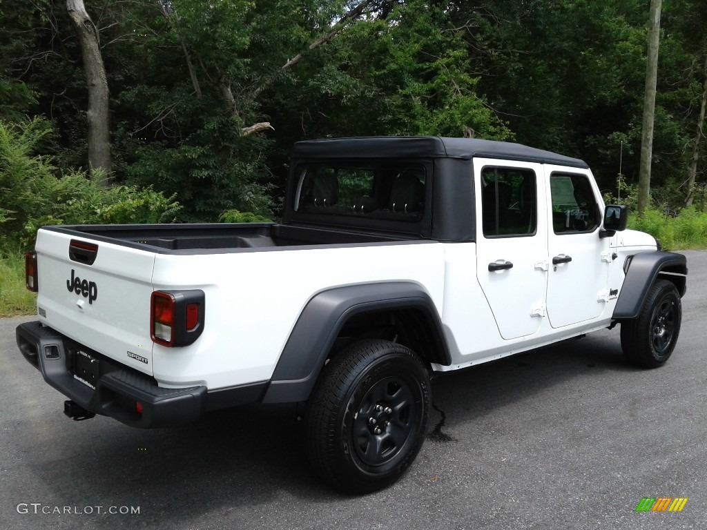 2020 Gladiator Sport 4x4 - Bright White / Black photo #6