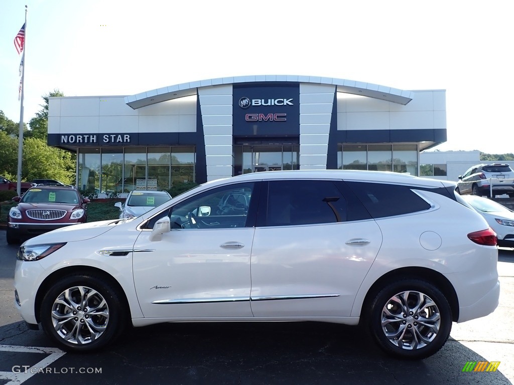 White Frost Tricoat Buick Enclave