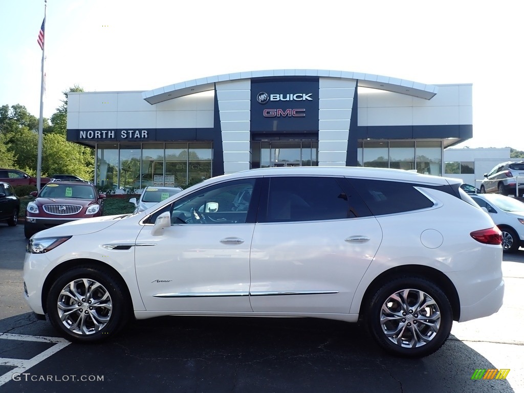 2020 Enclave Avenir AWD - White Frost Tricoat / Chestnut photo #13